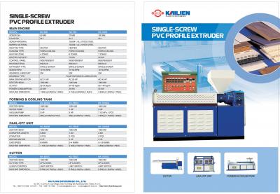 Single-screw PVC profile extruder (Einschneckenextruder Extruder PVC-Profil)